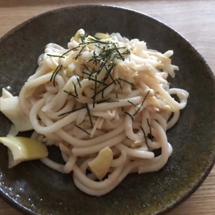 破竹とえのきのたらこうどん